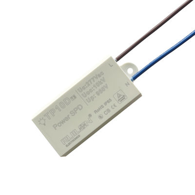 35mm Din Rail AC LED เครื่องป้องกันการกระชับกระชับ 40KA 60KA กันน้ํา