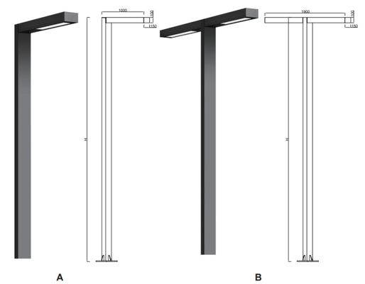 IP65 กันสนิม LED ไฟสวนกลางแจ้ง 3030 โลเวตต์ต่ํา ไฟภูมิประเทศ